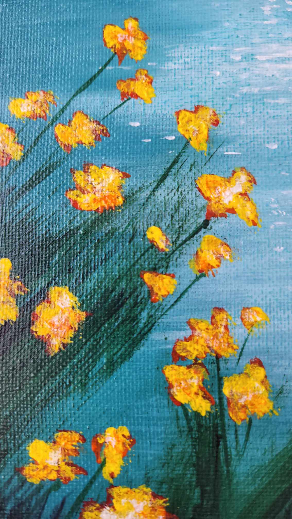 Sunlit Mountain Lake