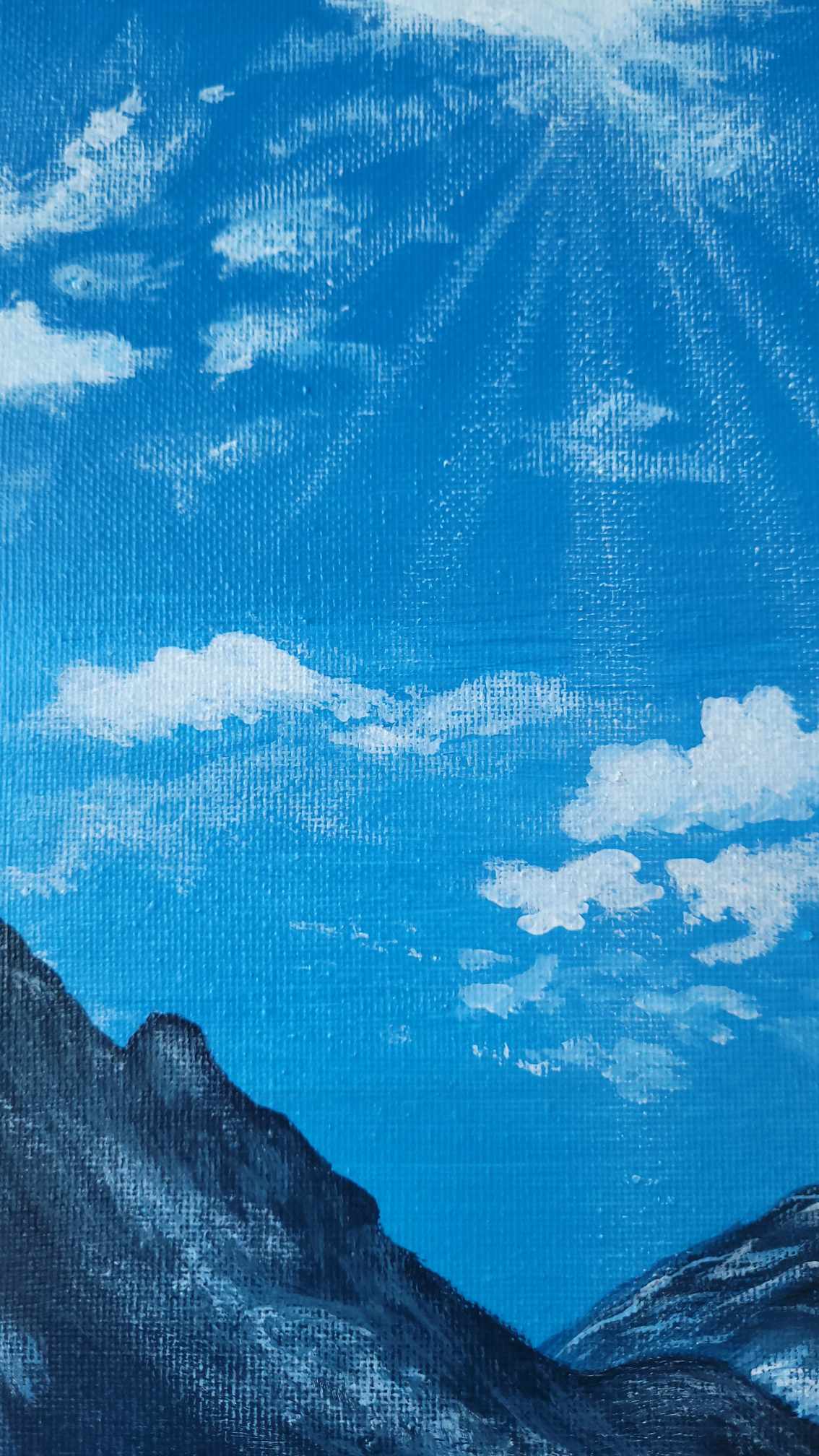 Sunlit Mountain Lake