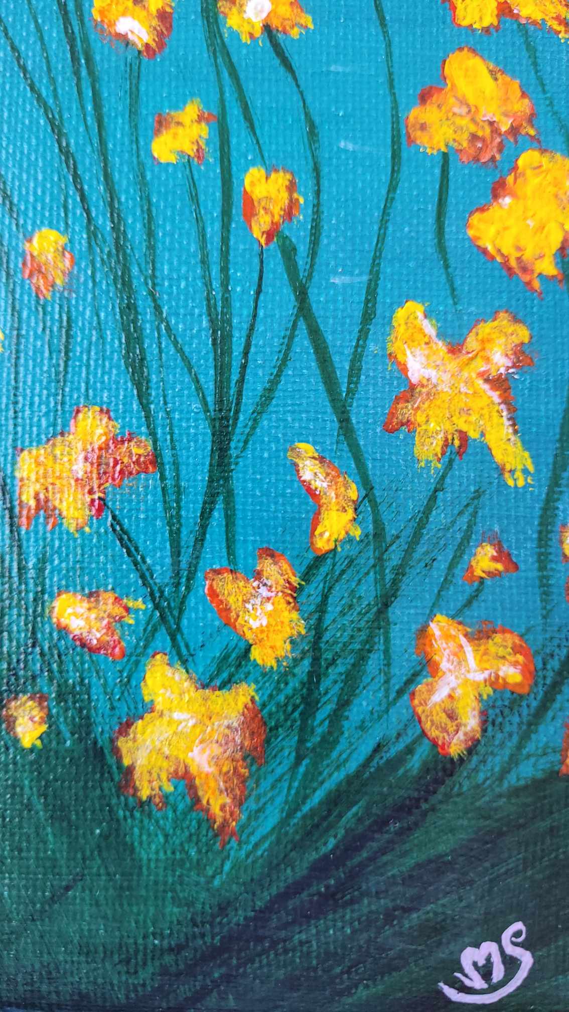 Sunlit Mountain Lake