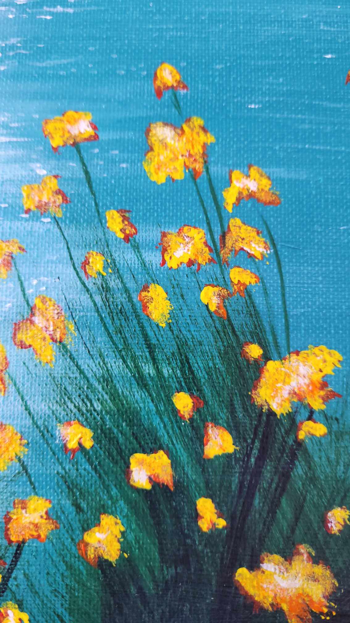 Sunlit Mountain Lake